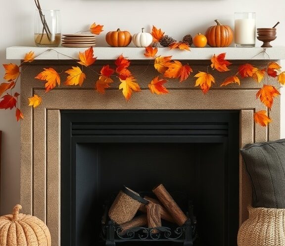 Fabulous Fall Fireplace Decorations to Brighten Your Home