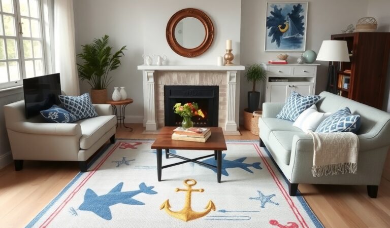 Stunning Nautical Luxury Living Room Ideas for Ocean Lovers