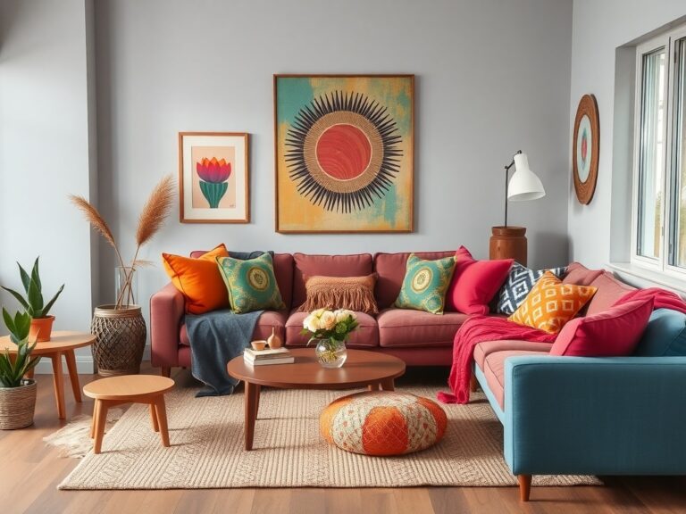 Inspiring Electric Boho Living Room Aesthetic Ideas